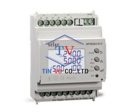Đồng hồ đo điện đa năng Selec MFM384-R-C (gắn thanh ray)