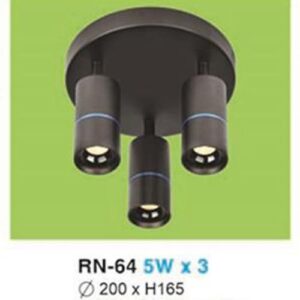 Đèn rọi led vuông Ø200 x H165 - 5W x 3