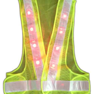 Áo phản quang chữ A có đèn LED màu xanh