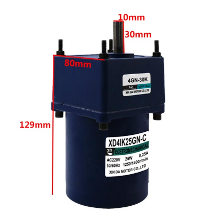 Motor AC giảm tốc 25W (50 vòng - 100 vòng)