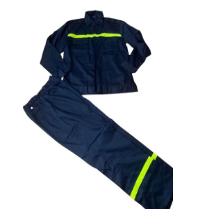 Quần áo bảo hộ vải kaki Liên doanh phối phản quang