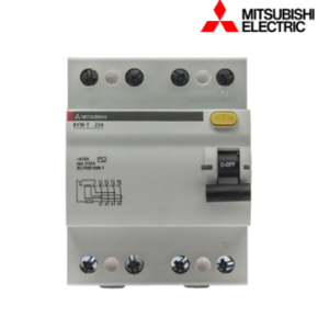 RCCB BVW-T 4P 25A 30mA Mitsubishi Cầu dao chống dòng rò