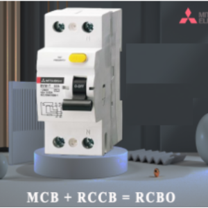 1P+N BV-DN 1PN 25A 30mA 4.5kA Aptomat Chống Giật RCBO MITSUBISHI